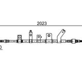 EL FREN TELI ARKA SOL MITSUBISHI L200 2.5 DID 4X2-4×4 2006-