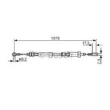 EL FREN TELI ON DUCATO II BOXER II JUMPER II BOY:1078 / 762MM (03 06) BOSCH-1987482002
