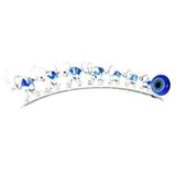 El İşçiliği Dekoratif Lacivert Cam Fil Yedili, 1 Parça, 20 cm, Kristal Biblo