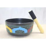 El İşçiliği Motifli Tibet Çanağı (Singing Bowl) Seti – 19 cm