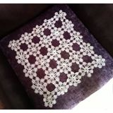 El İşi Dantel Tığ İşi Beyaz 43X41cm