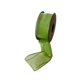 EL İŞİ DİY CRAFT Yeşil Şifon Tül Kumaş Kurdele 4 Cm X 20 M Hediye Paketleme Kına Gelin Çeyiz Bohça Süsü Şerit Fiyonk