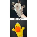 El Kuklası Fil ve Ördek Arkadaşlar El Kuklası İkili Set