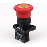El-Max LAY5-ES542 Acil Stop Butonu - 400V 10A Pano Tipi (Kırmızı Mantar Kafa)