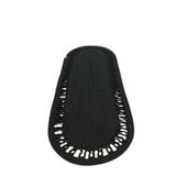 El Örgüsü Jüt Runner Oval Şerit Desenli Masa Sehpa Unite Üstü Dekoratif Amerikan Servis Kaymaz Yıkanabilir Bohem Tarz Restorant Ofis Otel Alanlarınız İçin Dekor (SİYAH, 30 X 70 CM)