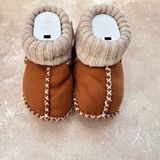 El Örgüsü Pamuk Ip Bebek Patikleri Hediye Kutulu, El Yapımı, Yumuşak ve Rahat - Taba