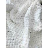 El Örgüsü Puffy Peluş Bebek Battaniyesi - 100 x 100 cm