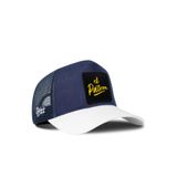 El Patron Logolu Cordura Beyaz-Lacivert Trucker Şapka