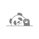 El Sallayan Panda Araba Sticker 17X17 Cm Gri