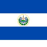 EL SALVADOR ÜLKE BAYRAĞI 45x25CM DUVAR TABLOSU ÇERÇEVESİZ PVC TABLO