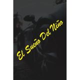 El Sueno Del Nino Sticker Bir Çocuğun Rüyası Motor Araba Cam Sticker Sarı 15X2 Cm, Qae032158462
