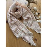 El Tezgahı Dokuma%100 Pamuk Çizgili Şal Pareo 200x90 cm | Unisex Tasarım, Türkiye'de Üretilmiş, Yetişkinler İçin, Geleneksel Dokuma, Cilde Nazik Dokunuş