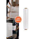 El Tipi Beyaz Streç Film Mobilya Eşya Koli Palet Paket Taşıma Sarma Koruma 40 Cm X 300 M 23 Mikron