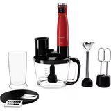El Tipi Blender Turbo Fonksiyonu İle 1500 W Güç 1 Lt Kapasite Kırmızı