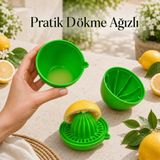 El Tipi Limon Sıkacağı Meyve Sıkacağı Çekirdek Filtreli Pratik Sıkacak Akıtma Hazneli Sariva Home