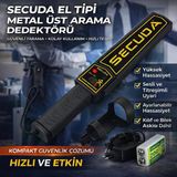 El Tipi Metal Dedektörü | Üst Arama Dedektörü | Şarj Adaptörü Ve Pil Dahil