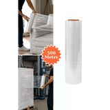 El Tipi Şeffaf Streç Film Mobilya Eşya Koli Palet Paket Taşıma Sarma Koruma 50 Cm X 500 M 17 Mikron