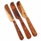 El Yapımı Ahşap Bıçak – Tekli Doğal Ahşap Sürme Bıçağı, Peynir, Tereyağı ve Reçel Servisi İçin Kahvaltı Bıçağı | Tanto Bushcraft (Tekli Ürün)