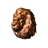 El yapımı aslan origami duvar süsü –hayvan figürlü dekoratif bir tasarım- Mükemel Özgün Tasarım