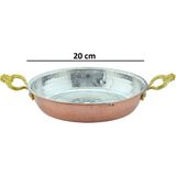 El Yapımı Bakır Omlet ve Yumurta Tavası,bakır Sahan Tava No4 (20 Cm)