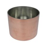 El Yapımı Bakır Sütlaç ve Sufle Kabı, Modern Tasarım, 8x6 Cm, 1.5 mm Kalınlık