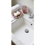 El Yapımı Boncuklu Reçine Sabunluk, Renkli Boncuk Detaylı, Oval, Banyo Tezgahı için Dekoratif Sabun Tutucu