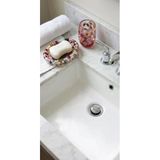 El Yapımı Boncuklu Reçine Sabunluk, Renkli Boncuk Detaylı, Oval, Banyo Tezgahı için Dekoratif Sabun Tutucu