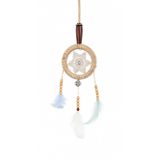 El Yapımı Dantel Dreamcatcher Duvar Süsü, 8 cm Çap