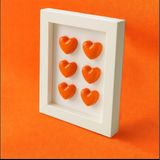 El Yapımı Dekoratif Kalp Tasarımlı Çerçeve - 10x15 cm | Hediye & Modern Ev Dekoru