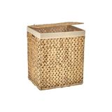El Yapımı Doğal Hasır Katlanabilir Kirli Çamaşır Sepeti, Balıksırtı Desenli, Rattan, 44X34CMYÜKSEKLIK 54 cm - 10 x 10 cm - Çok Renkli