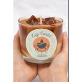 El Yapımı Doğal Soya Mum- Kahve Kokulu- Dekoratif- Hediyelik - 1