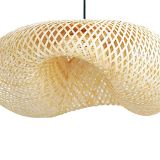 El Yapımı Elips Bambu Avize, Xl