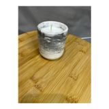 El Yapımı Gri Mermer Desenli Lavanta Kokulu Soya Wax Mum | Dekoratif Mum