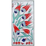 El Yapımı İznik Çini Karo -2 (10*20 Cm.) - Can Seramik