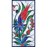 El Yapımı İznik Çini Karo -26 (10*20 Cm.) - Can Seramik