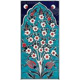 El Yapımı İznik Çini Karo -31 (10*20 Cm.) - Can Seramik