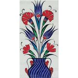 El Yapımı İznik Çini Karo -36 (10*20 Cm.) - Can Seramik
