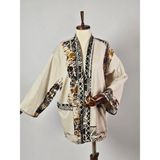 El Yapımı Kimono Ceket - Çok Renkli