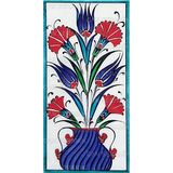 El Yapımı Kütahya Çini Karo -27 (10*20 Cm.) - Can Seramik