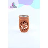 El Yapımı Lotus Toprak Buhurdanlık