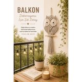 El Yapımı Makrome Baykuş Duvar Süsü Dekoratif Bohem Ev Balkon Salon Oda Duvar Dekoru 36-46-56 cm - 25 x 55 - Bej