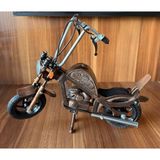 El Yapımı Metal Harley Davidson Motor Şık ve Koleksiyonluk Dekor