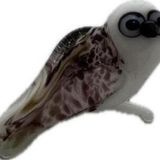 El Yapımı Mini Murano Cam Baykuş Biblo A161-01