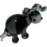 El Yapımı Mini Murano Cam Eşek Biblo A156-06