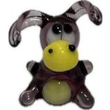El Yapımı Mini Murano Cam Eşek Biblo A169-07
