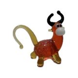 El Yapımı Mini Murano Cam İnek Biblo A154-08