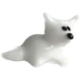 El Yapımı Mini Murano Cam Köpek Biblo A108-02