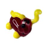 El Yapımı Mini Murano Cam Köpek Biblo A147-09