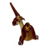 El Yapımı Mini Murano Cam Köpek Biblo A153-01