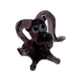 El Yapımı Mini Murano Cam Köpek Biblo A156-01